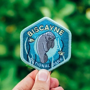 Biscayne National Park Full embroidered illustrated iron-on patch