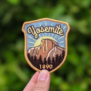 Yosemite National Park Full embroidered illustrated iron-on patch