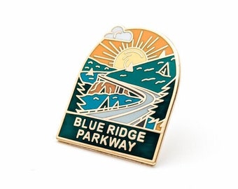 Blue Ridge Parkway Enamel pin , National park accessories, gift for hikers