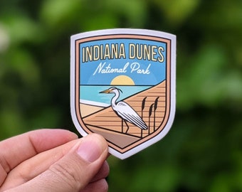 Sticker Indiana Dunes National Park – waterdichte vinylsticker