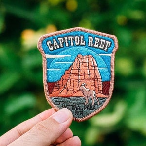 Capitol Reef National Park Full embroidered illustrated iron-on patch