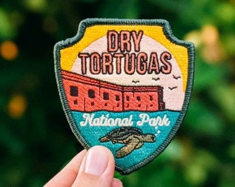 Dry Tortugas National Park Full embroidered illustrated iron-on patch