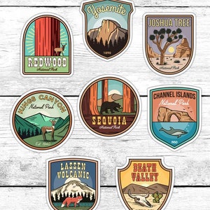 California National Park Stickers, California Vinyls Bundle