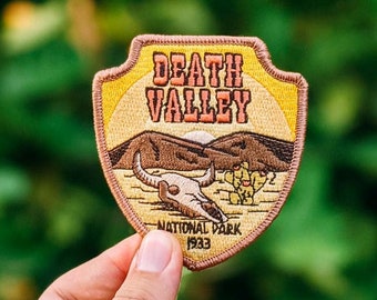 Death Valley National Park Full embroidered illustrated iron-on patch