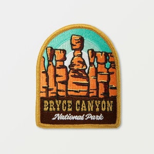 Bryce Canyon National Park Full embroidered illustrated iron-on patch