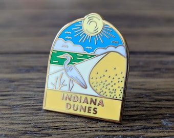 Indiana Dunes National Park Enamel pin , National park accessories, gift for hikers