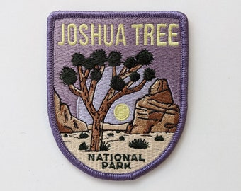 Joshua Tree National Park Full embroidered illustrated iron-on patch