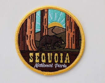 Sierra National Forest Embroidered Patch Hook Backing Souvenir Gear Applique