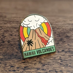 Hawaii Volcanoes National Park Enamel pin , National park accessories, gift for hikers