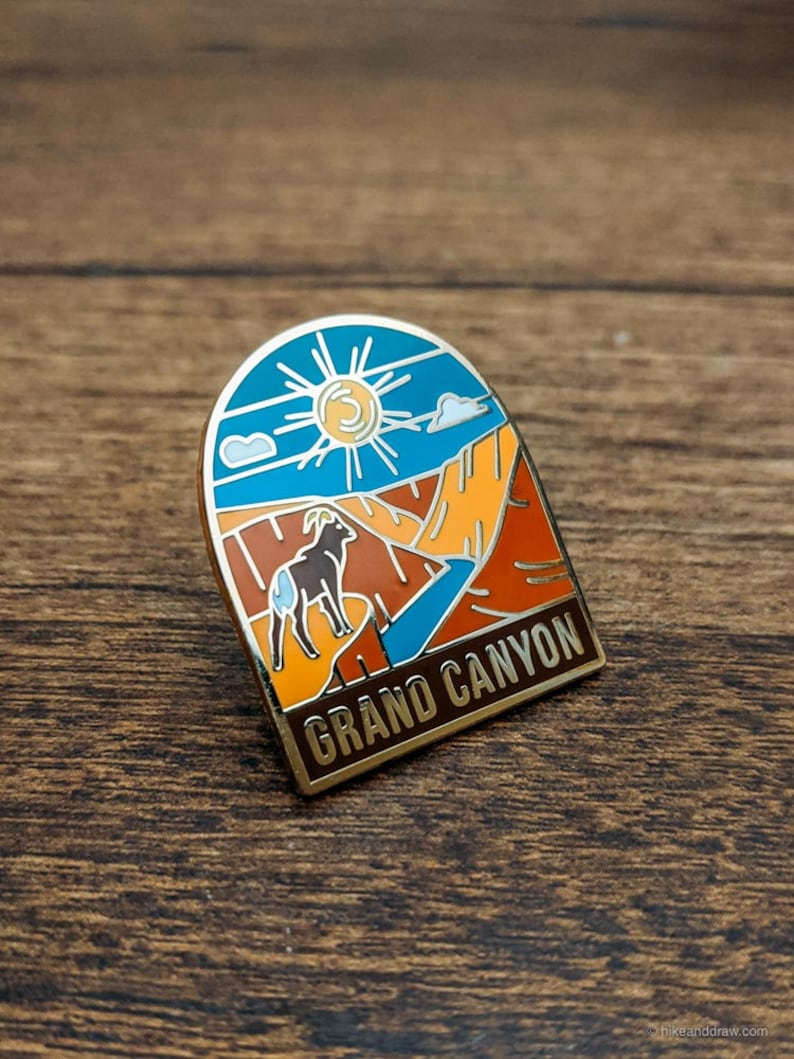 Grand Canyon National Park Enamel pin , National park accessories, gift for hikers image 2