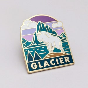 Glacier National Park Enamel pin , National park accessories, gift for hikers