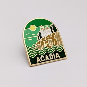 Acadia National Park Enamel pin , National park accessories, gift for hikers