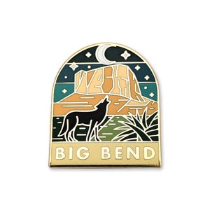 Big Bend National Park Enamel pin , National park accessories, gift for hikers