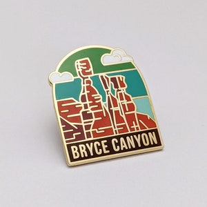 Bryce Canyon National Park Enamel pin , National park accessories, gift for hikers image 1