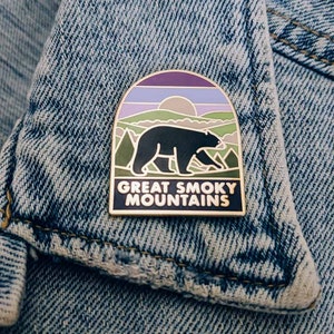 Great Smoky Mountains National Park Enamel pin , National park accessories, gift for hikers image 3