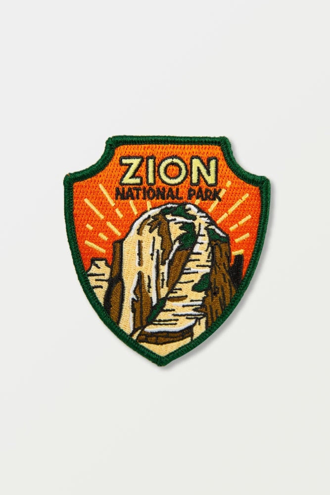 Zion National Park Full embroidered illustrated iron-on patch