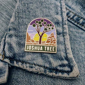 Joshua Tree National Park Enamel pin , National park accessories, gift for hikers image 3