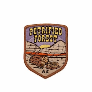 Petrified Forest National Park Full embroidered illustrated iron-on patch
