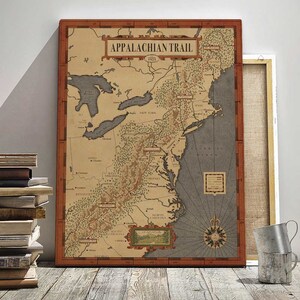 Appalachian Trail Map, The people's Trail Map, Hiking trail map, america trail map, image 4