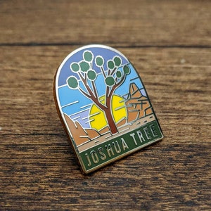 Joshua Tree National Park Enamel pin , National park accessories, gift for hikers image 2