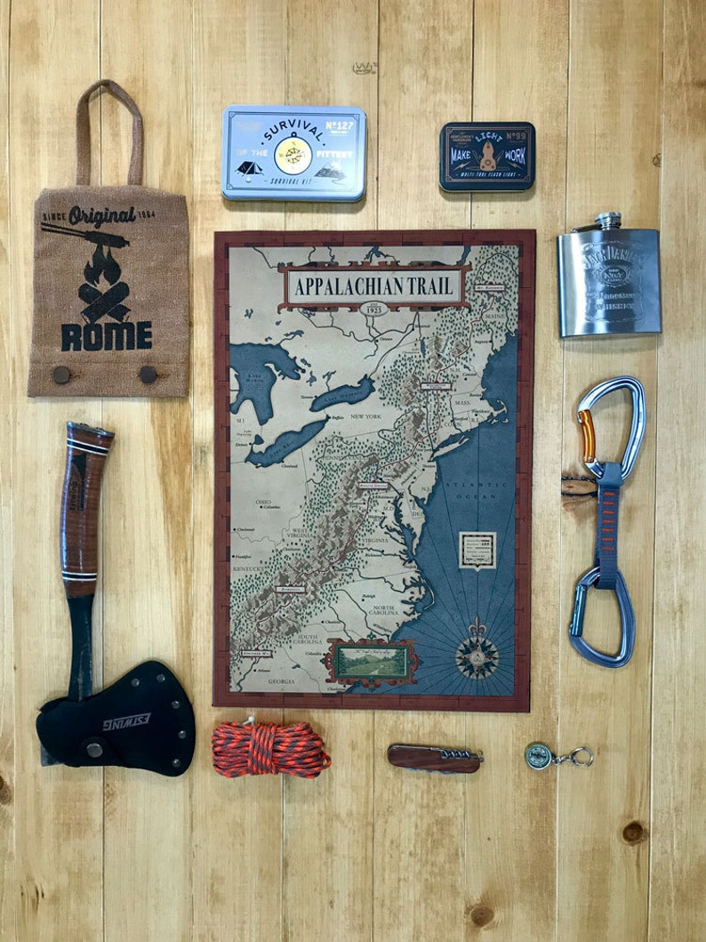 Appalachian Trail Map, The people's Trail Map, Hiking trail map, america trail map, image 8