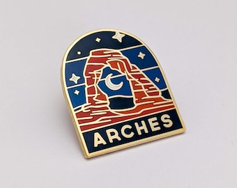 Arches National Park Emaille Pin, Wanderer Souvenir