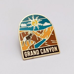 Grand Canyon National Park Enamel pin , National park accessories, gift for hikers image 1