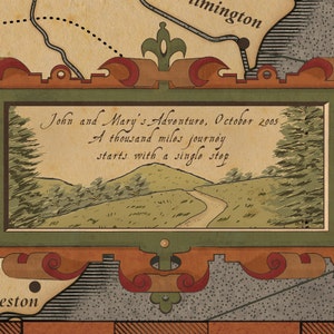 Personalized Name or Message on your Trail Map