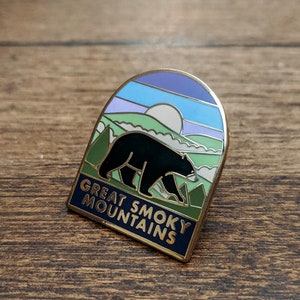 Great Smoky Mountains National Park Enamel pin , National park accessories, gift for hikers image 2