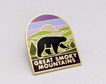 Great Smoky Mountains National Park Enamel pin , National park accessories, gift for hikers