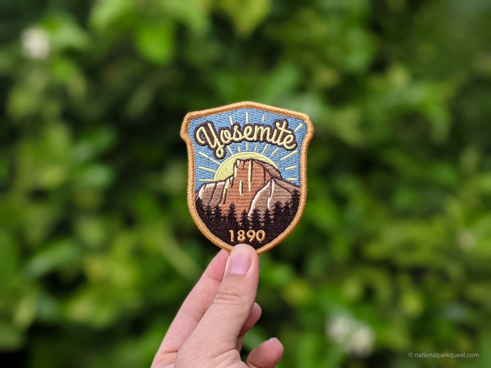 Yosemite National Park Full embroidered illustrated iron-on patch