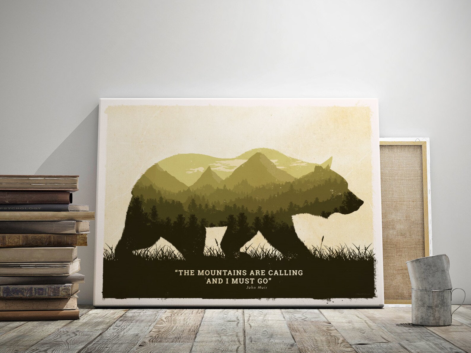 Grizzly bear poster Grizzly bear art print Grizzly poster Etsy