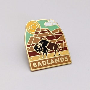 Badlands National Park Enamel pin , National park accessories, gift for hikers