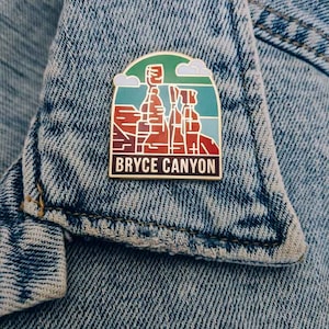 Bryce Canyon National Park Enamel pin , National park accessories, gift for hikers image 3