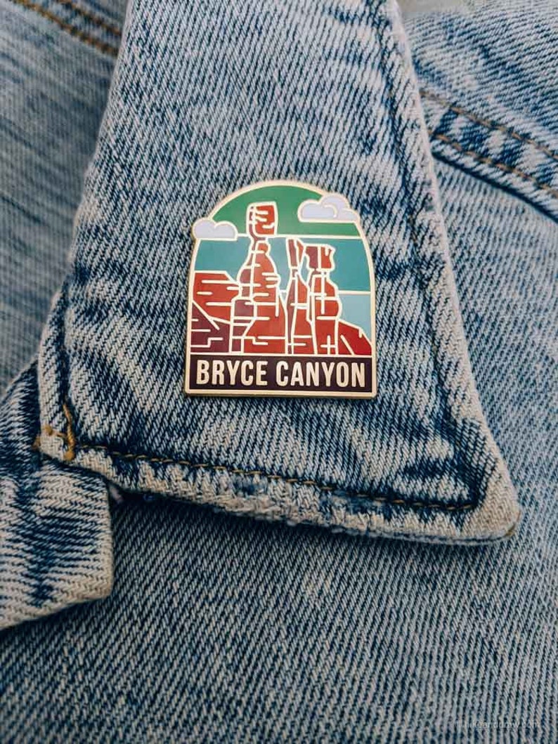 Bryce Canyon National Park Enamel pin , National park accessories, gift for hikers image 3