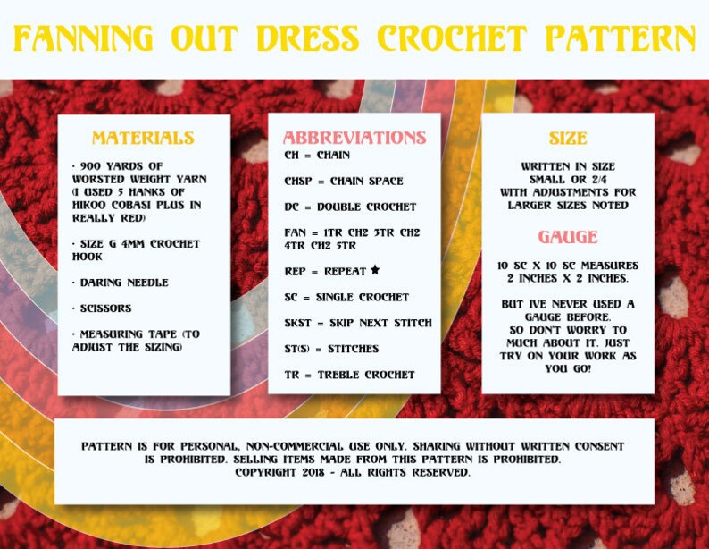 Fanning Out Dress Crochet Pattern image 5