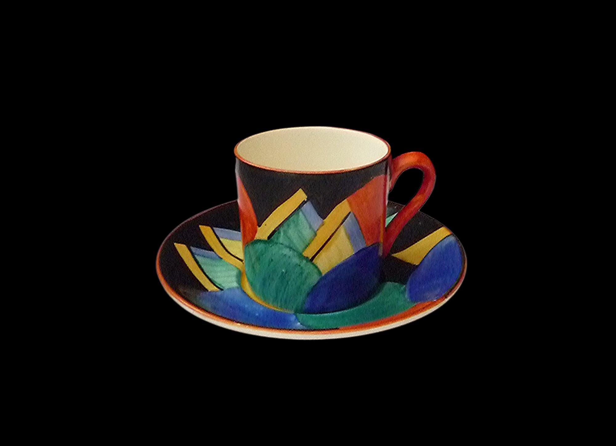 Clarice Cliff Coffee Set - Etsy UK