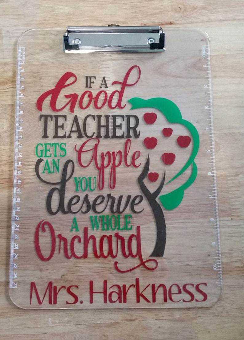 Personalized Clipboards Teacher Gift Clip Board Etsy