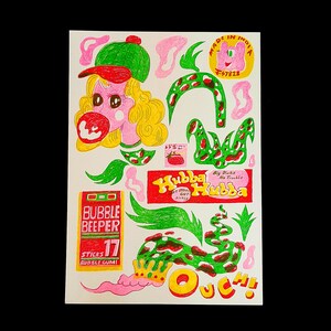 Furawana. A3 Portrait Risograph Druck