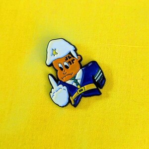 Angry Security Man Enamel Pin