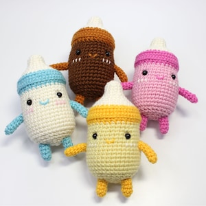 Amigurumi Pattern, Crochet Pattern, PDF, Digital file, Pattern, English, Handmade, Milk Bottle