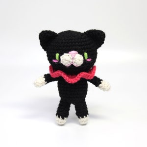 Amigurumi Muster, Häkelanleitung, PDF, Digitale Datei, Pattern, Handmade, Catdoll, Schwarze Katze, Nero