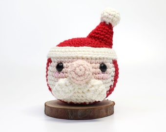 Amigurumi Santa Christmas Ornament Crochet Pattern (PDF Download, English)