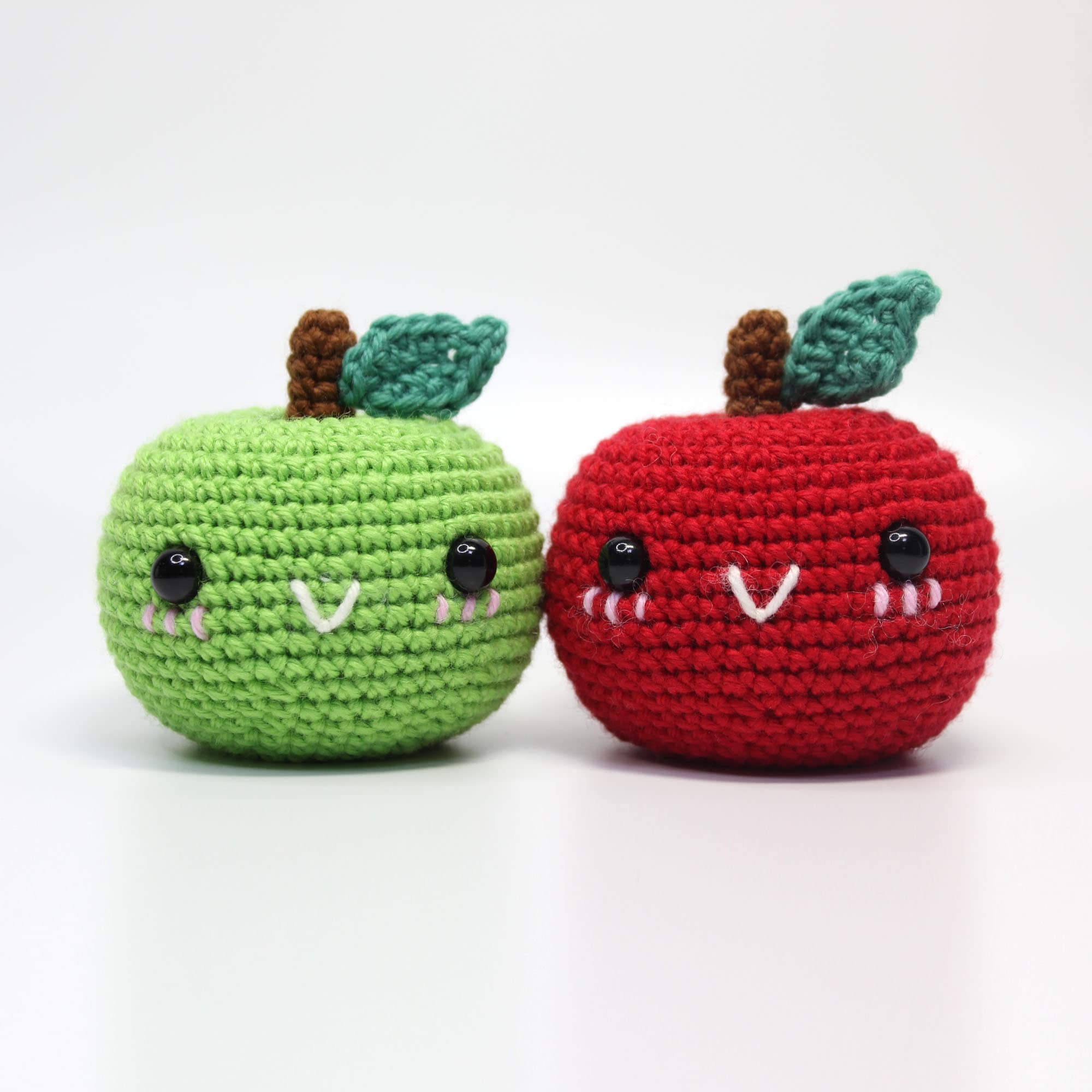 編みぐるみりんご編み図（PDFダウンロード、英語） - Etsy 日本