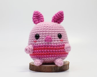 Patrón de crochet para mini cerdito amigurumi (descarga en PDF, inglés)