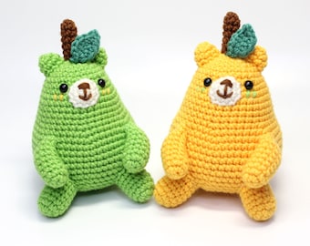 Amigurumi Pattern, Crochet Pattern, PDF, Digital file, Pattern, English, Handmade, Pear, Pear Bear