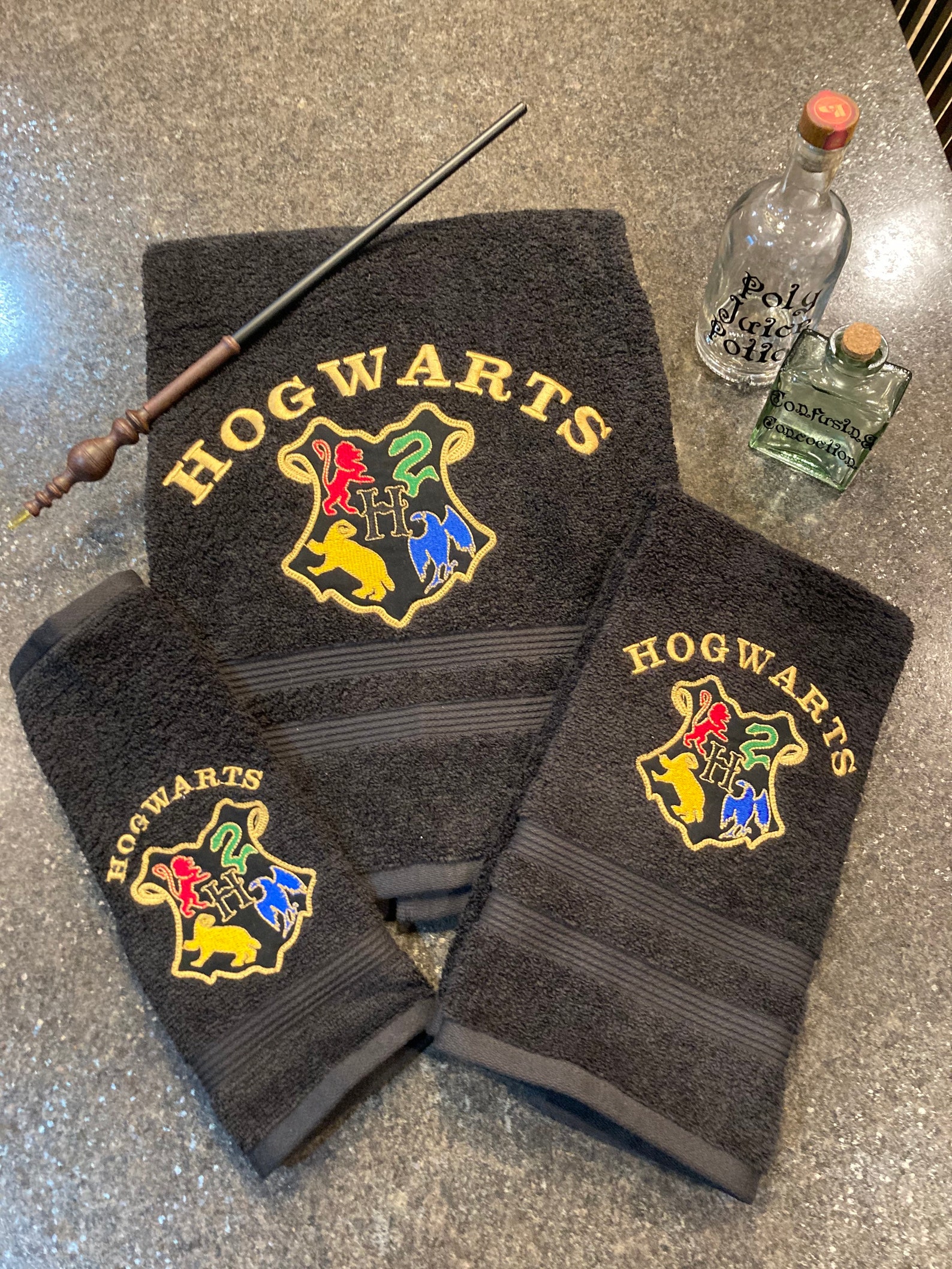 Harry Potter Bath Towel Set Etsy