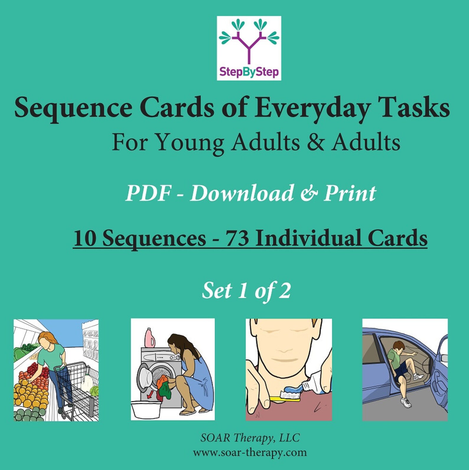 PDF 10 Sequences of Everyday Activities for Young Adults &amp; - Etsy