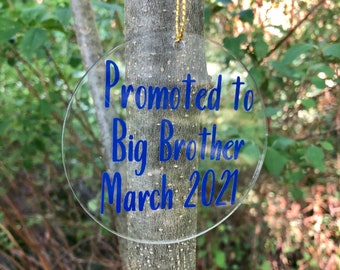 Sibling Ornament / Big Brother Ornament / Big Sister Ornament / Christmas Ornament / Family Ornament / Custom Ornament