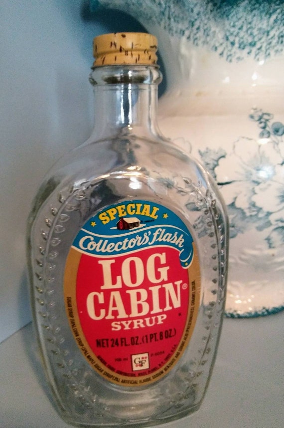 Old Log Cabin Collectible Bottle Benjamin Franklin Bottle Etsy